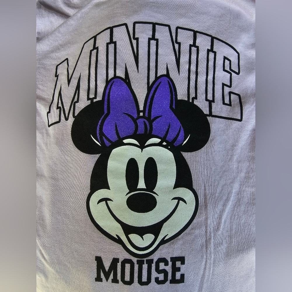 Disney Minnie Mouse Tee - Purple and Black NWOT - Picture 5 of 5